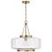 Capital Landon Cloche 19 3/4" Wide Aged Brass Pendant