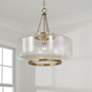 1_Capital Landon Cloche 19 3/4" Wide Aged Brass Pendant