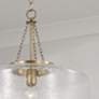 3_Capital Landon Cloche 19 3/4" Wide Aged Brass Pendant more views