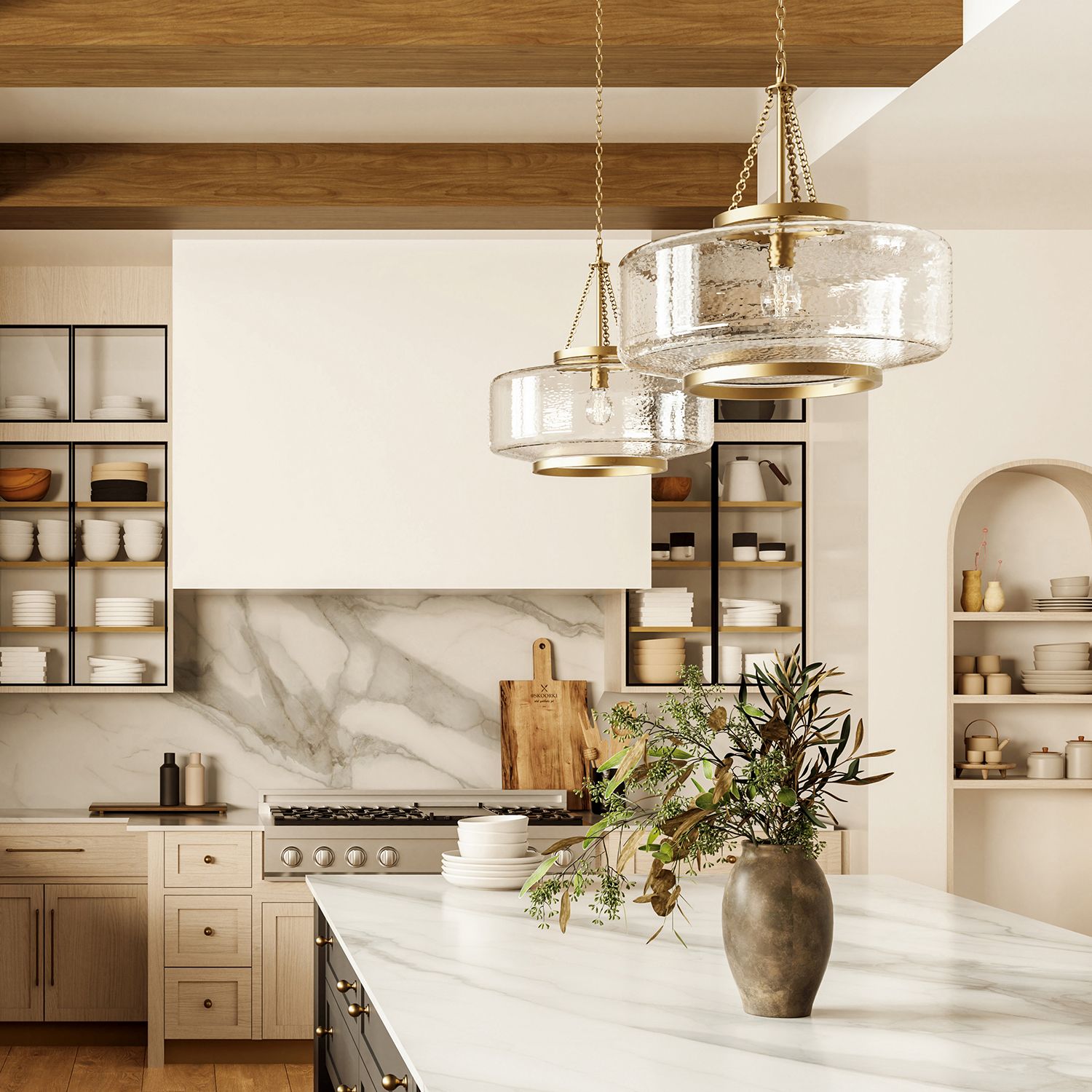 Capital Landon Cloche 19 3/4" Wide Aged Brass Pendant