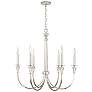 2_Capital Laurent 30" Wide Polished Nickel 6-Light Chandelier