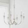 1_Capital Laurent 30" Wide Polished Nickel 6-Light Chandelier