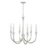 4_Capital Laurent 30" Wide Polished Nickel 6-Light Chandelier more views