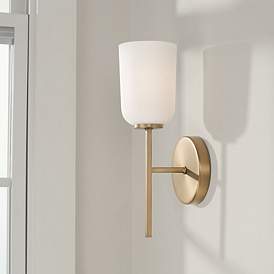 Image1 of Capital Lawson 14" High Aged Brass Wall Sconce