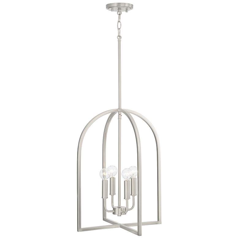 Image 2 Capital Lawson 16" Wide Brushed Nickel 4-Light Pendant