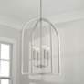 1_Capital Lawson 16" Wide Brushed Nickel 4-Light Pendant