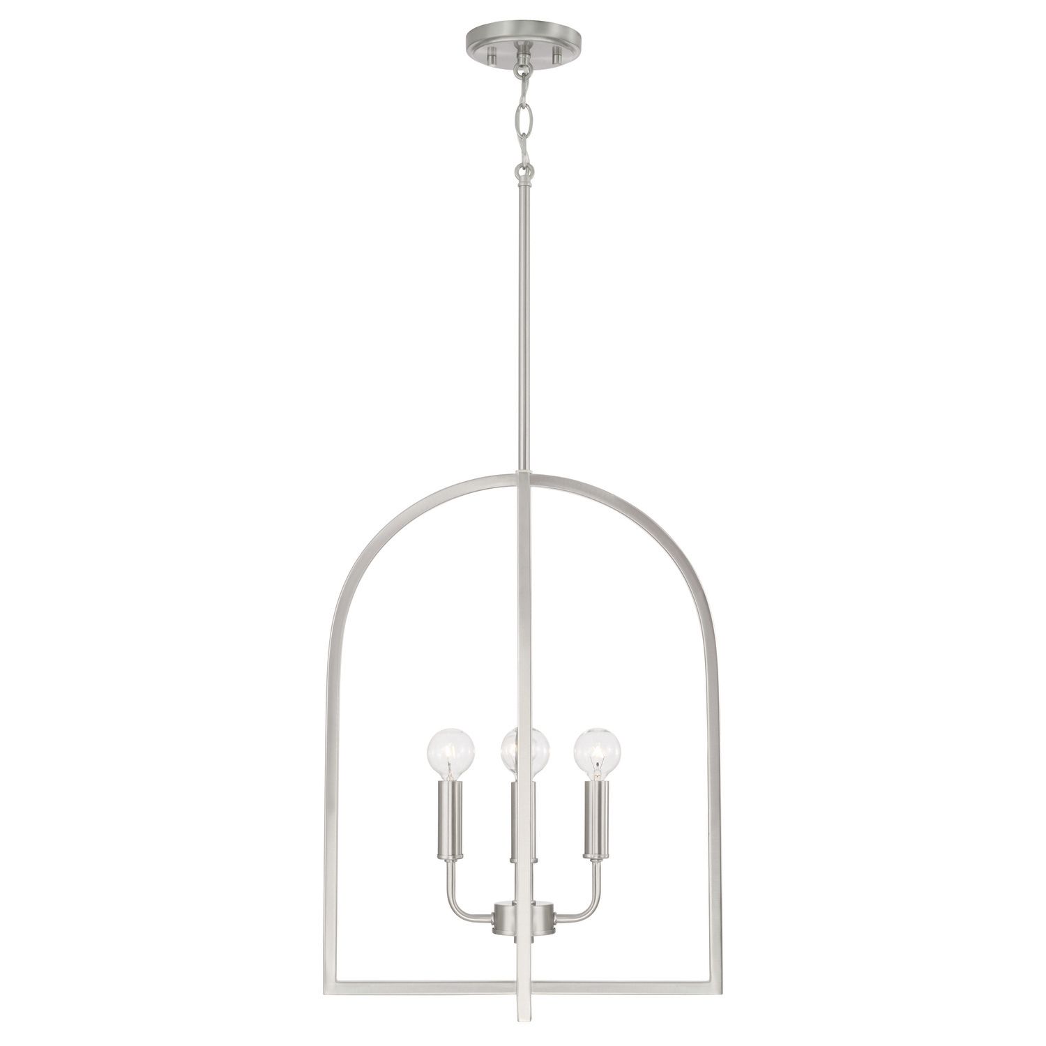 Image 4 Capital Lawson 16" Wide Brushed Nickel 4-Light Pendant more views