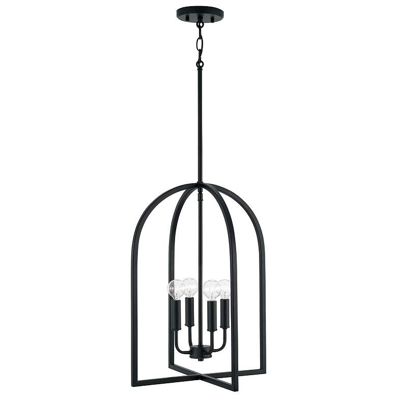 Image 2 Capital Lawson 16" Wide Matte Black 4-Light Foyer Pendant