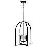 2_Capital Lawson 16" Wide Matte Black 4-Light Foyer Pendant