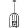 Capital Lawson 16" Wide Matte Black 4-Light Foyer Pendant