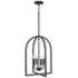 Capital Lawson 16" Wide Matte Black 4-Light Foyer Pendant