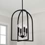 1_Capital Lawson 16" Wide Matte Black 4-Light Foyer Pendant