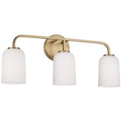 Capital Lawson 23 1/2" Wide Aged Brass 3-Light Bath Light