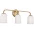 Capital Lawson 23 1/2" Wide Aged Brass 3-Light Bath Light