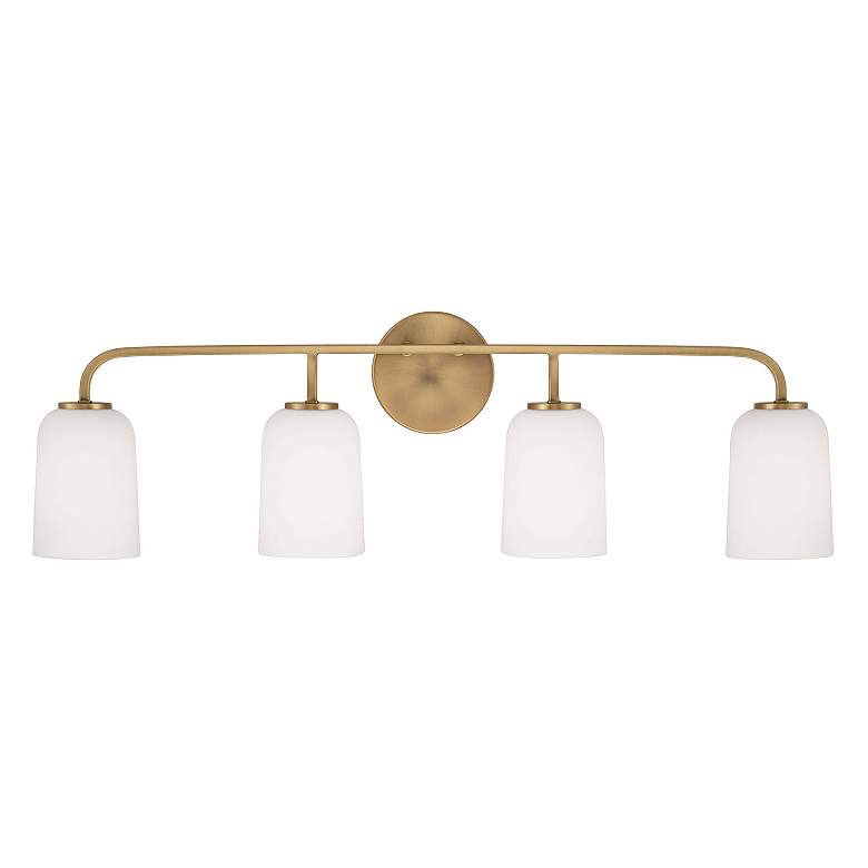 Image 5 Capital Lawson 32 1/4" Wide Aged Brass 4-Light Bath Light more views