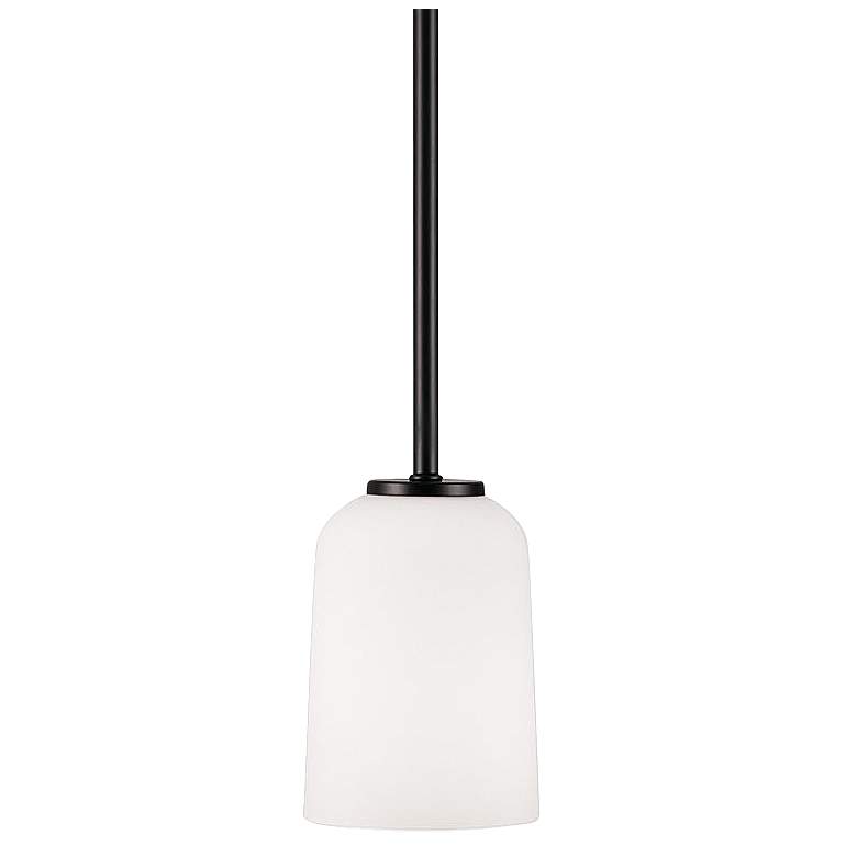 Image 2 Capital Lawson 5" Wide Matte Black Mini Pendant