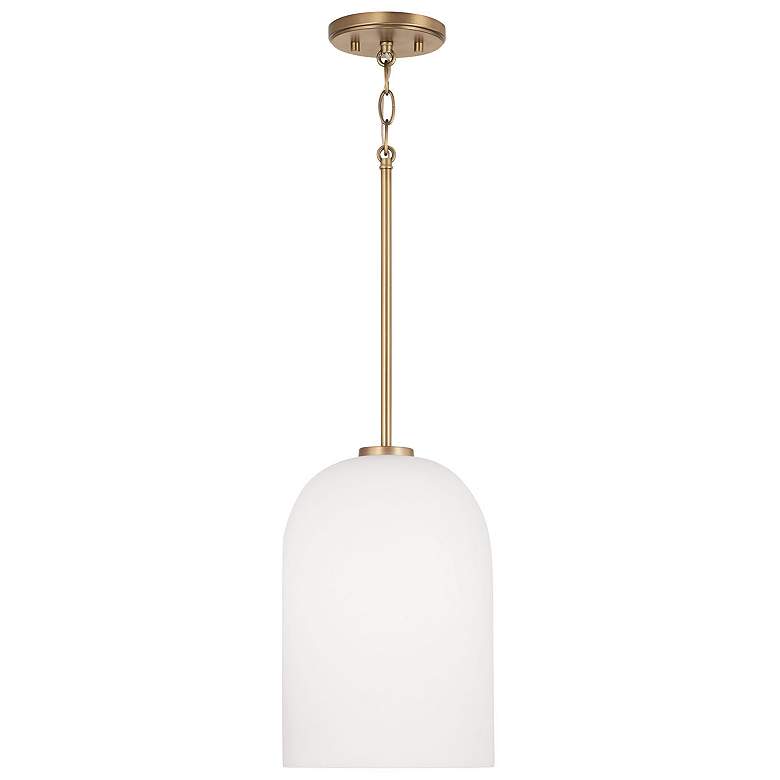 Image 2 Capital Lawson 8 3/4" Wide Aged Brass Mini Pendant