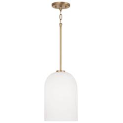 Capital Lawson 8 3/4" Wide Aged Brass Mini Pendant