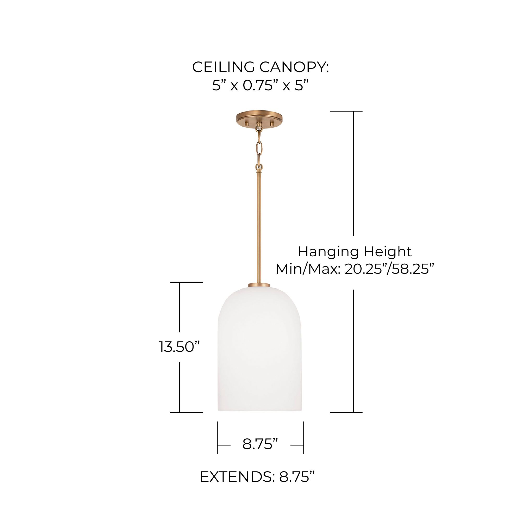 Image 4 Capital Lawson 8 3/4" Wide Aged Brass Mini Pendant more views