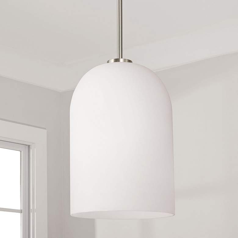 Image 1 Capital Lawson 8 3/4" Wide Brushed Nickel Mini Pendant
