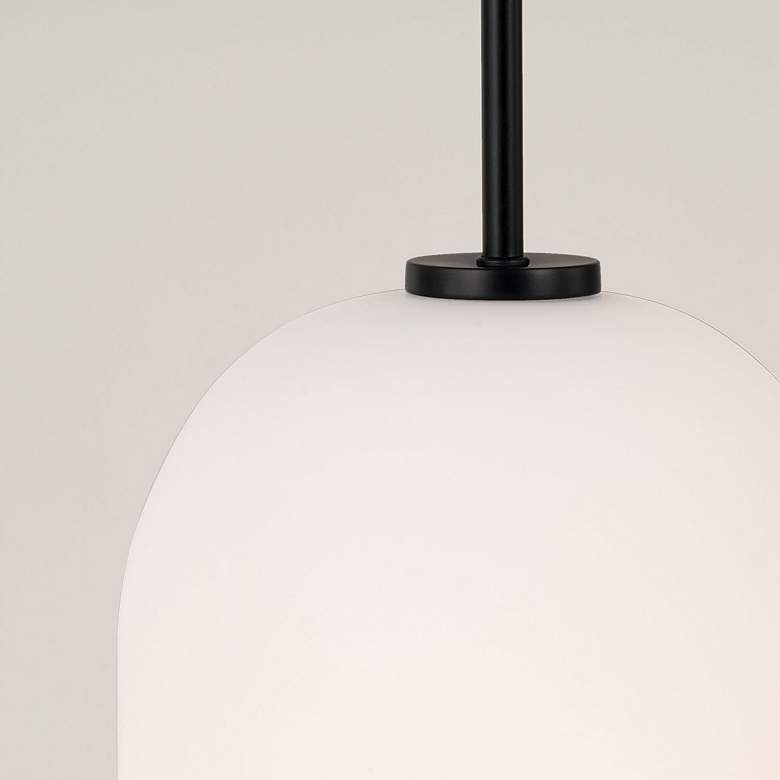 Image 3 Capital Lawson 8 3/4" Wide Matte Black Mini Pendant more views