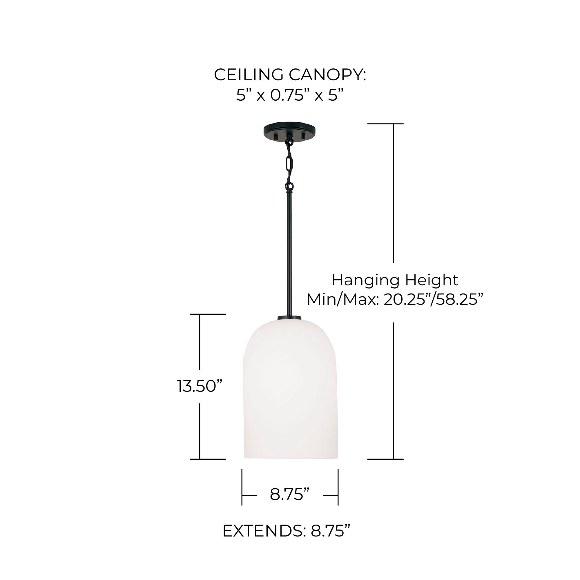 Image 4 Capital Lawson 8 3/4" Wide Matte Black Mini Pendant more views