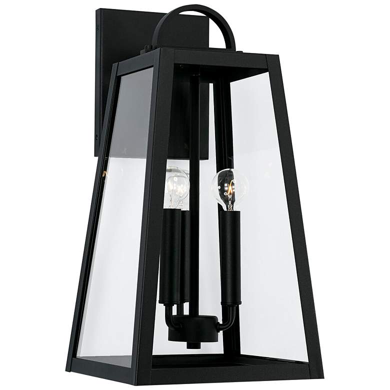 Image 1 Capital Leighton 19 1/2 inch High Black Outdoor Wall Light