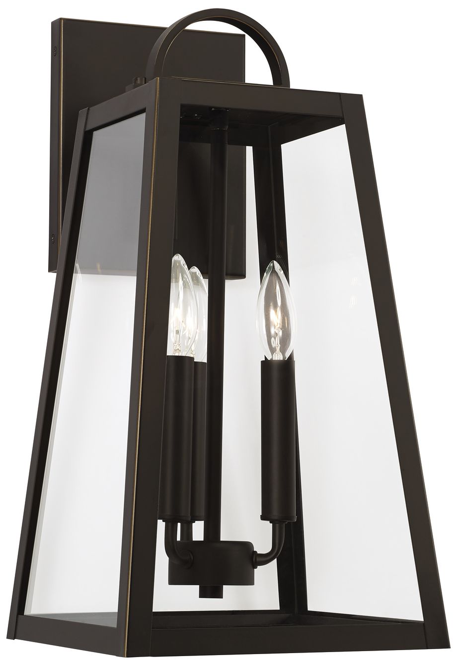 Capital Leighton 19 1/2"H Black 3-Light Outdoor Wall Light