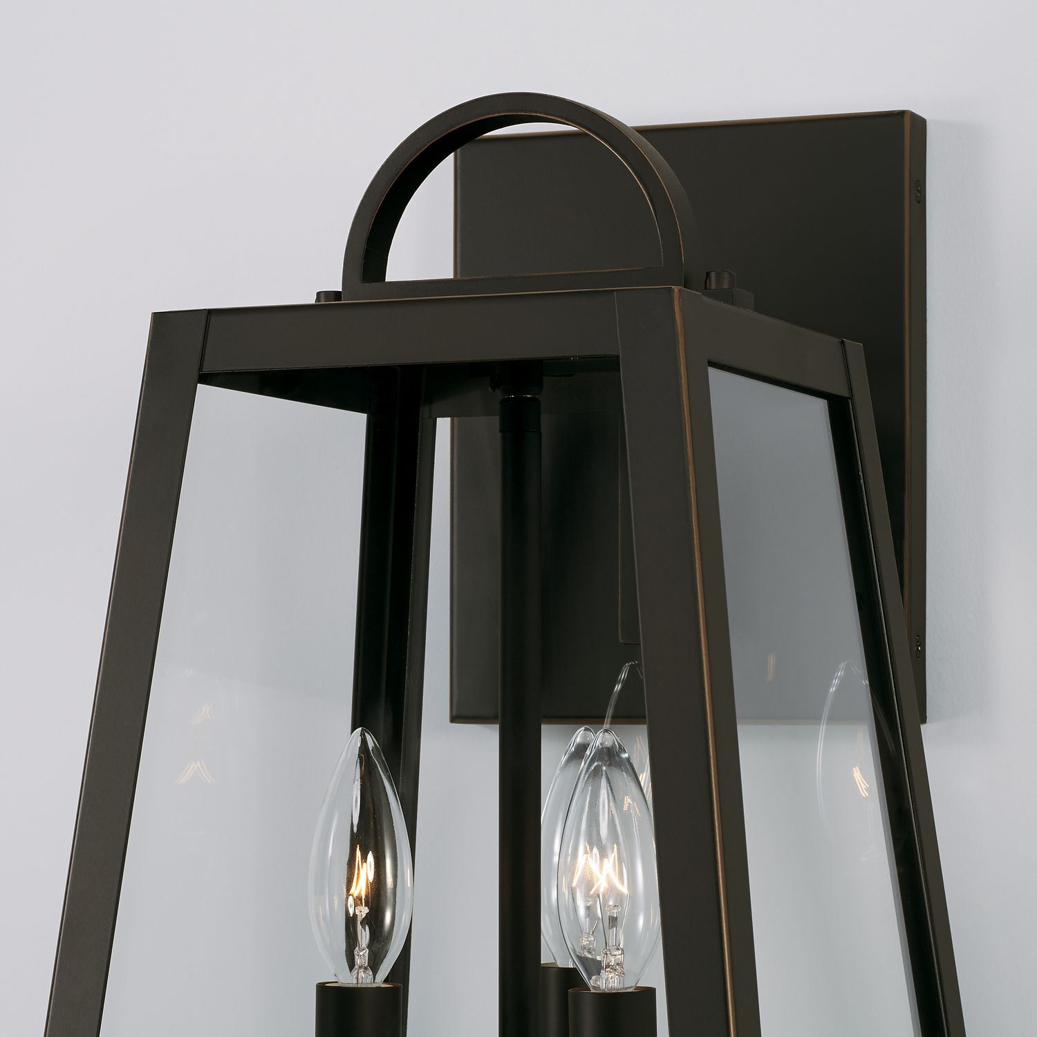 Image 3 Capital Leighton 19 1/2"H Black 3-Light Outdoor Wall Light more views