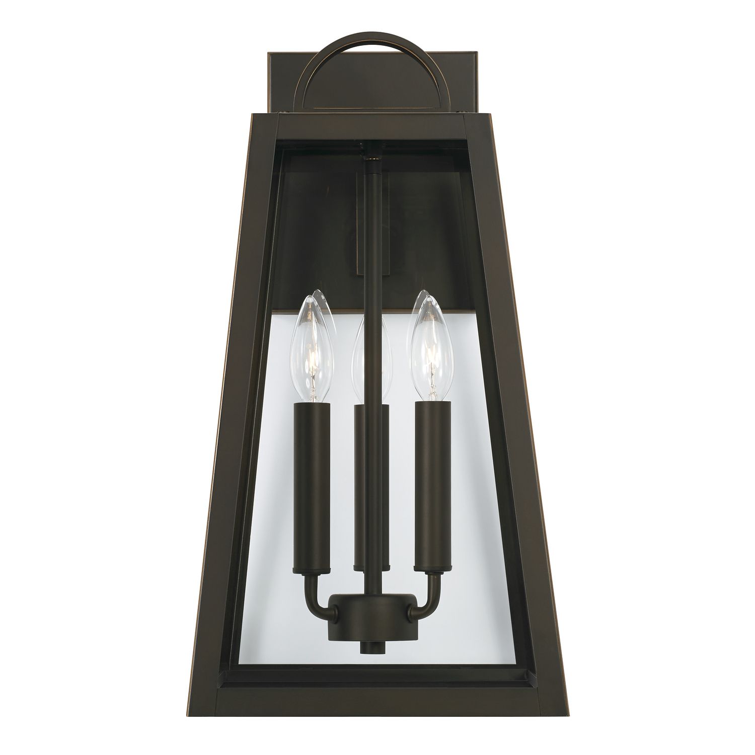 Image 4 Capital Leighton 19 1/2"H Black 3-Light Outdoor Wall Light more views