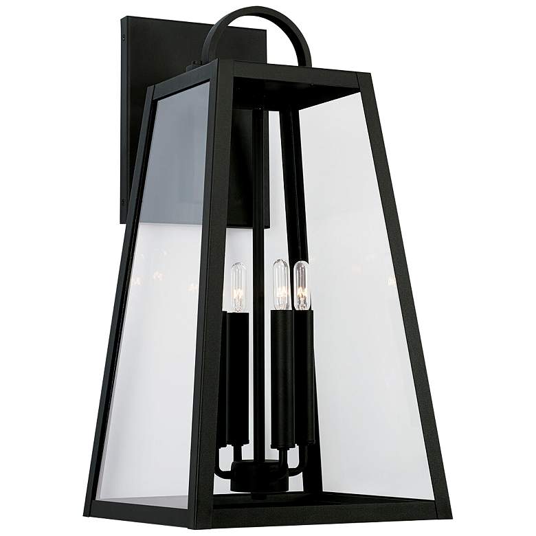 Image 1 Capital Leighton 23 1/4 inch High Black Outdoor Wall Light