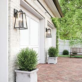 Image5 of Capital Leighton 23 1/4" High Black Outdoor Wall Light more views