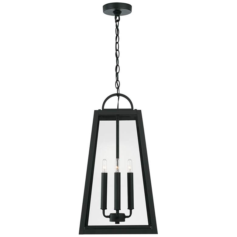 Image 2 Capital Leighton 23 inchH Black Aluminum 4-Light Outdoor Hanging Light