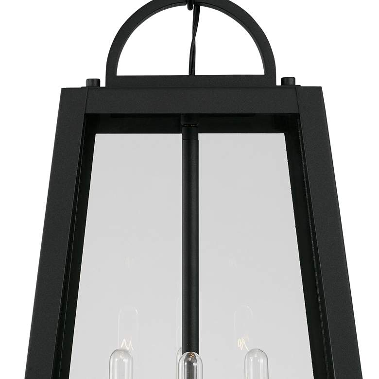 Image 4 Capital Leighton 23 inchH Black Aluminum 4-Light Outdoor Hanging Light more views