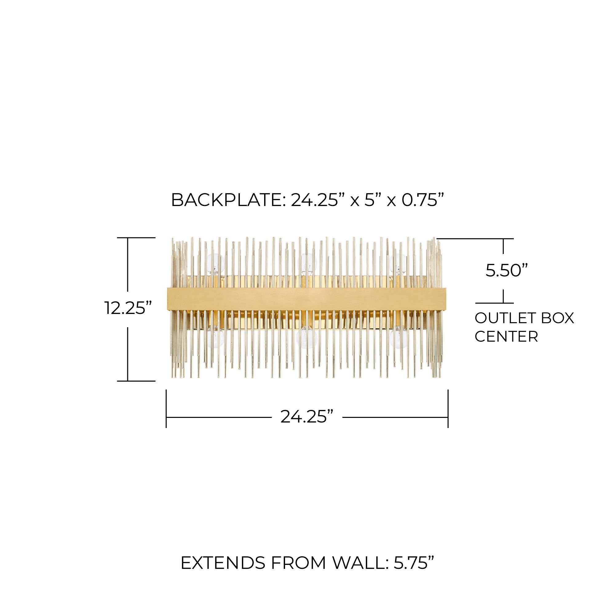 Image 2 Capital Lena 24 1/4" Wide Fire and Ice 6-Light Bath Light more views