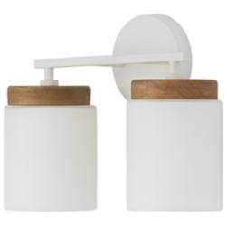 Capital Liam 10 1/4" High Matte White 2-Light Wall Sconce