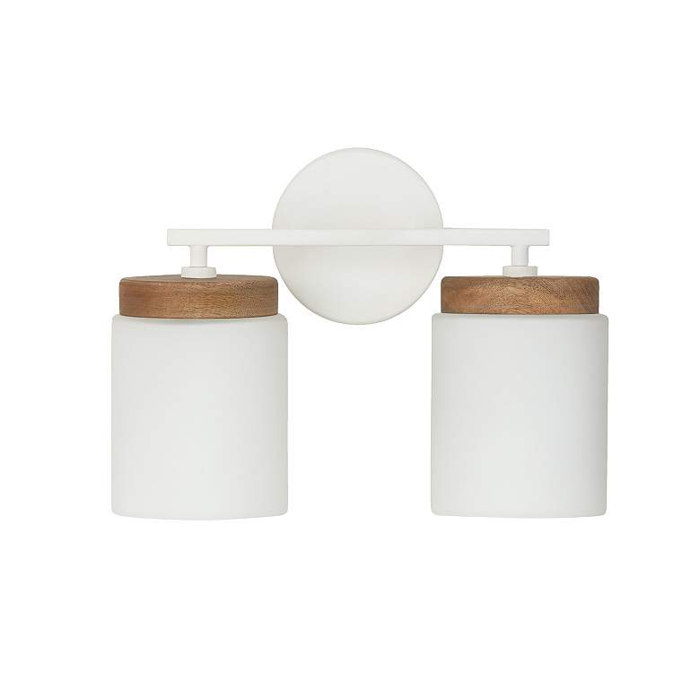 Image 4 Capital Liam 10 1/4" High Matte White 2-Light Wall Sconce more views