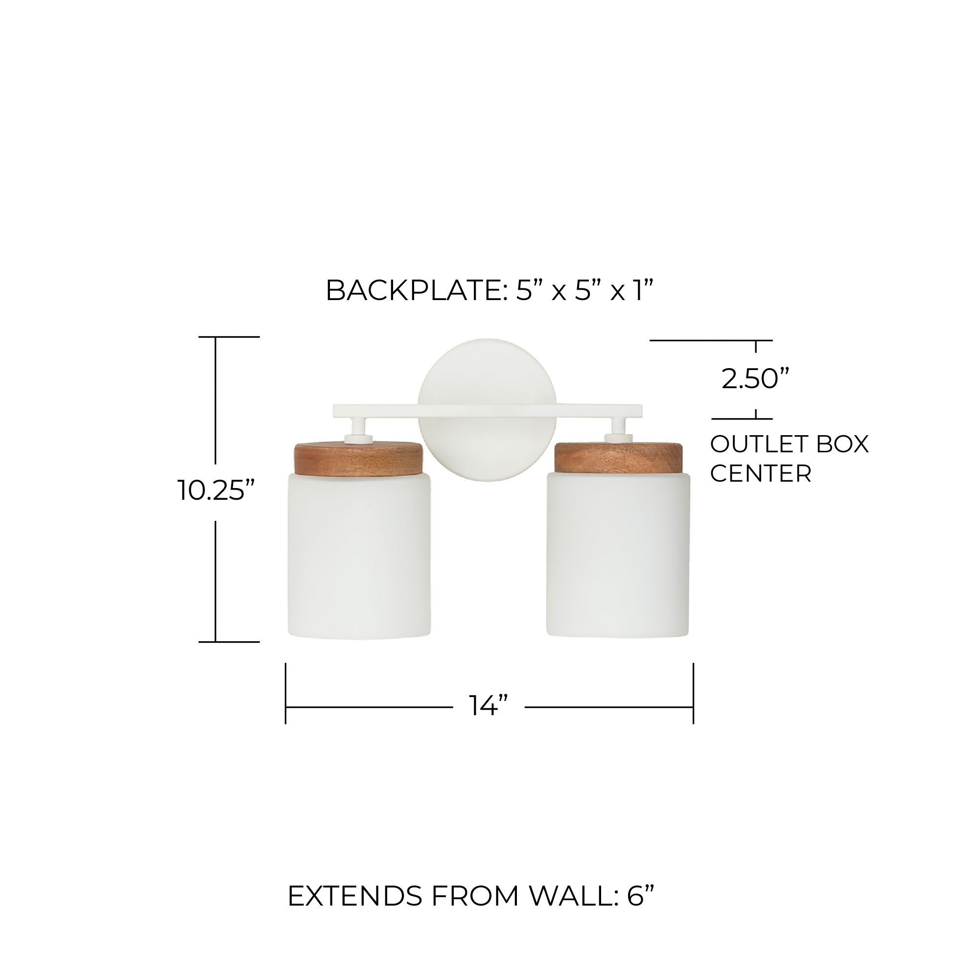 Image 5 Capital Liam 10 1/4" High Matte White 2-Light Wall Sconce more views