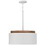 3_Capital Liam 18" Wide White Drum Pendant Light