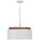 Capital Liam 18" Wide White Drum Pendant Light
