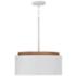 Capital Liam 18" Wide White Drum Pendant Light