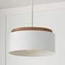 2_Capital Liam 18" Wide White Drum Pendant Light