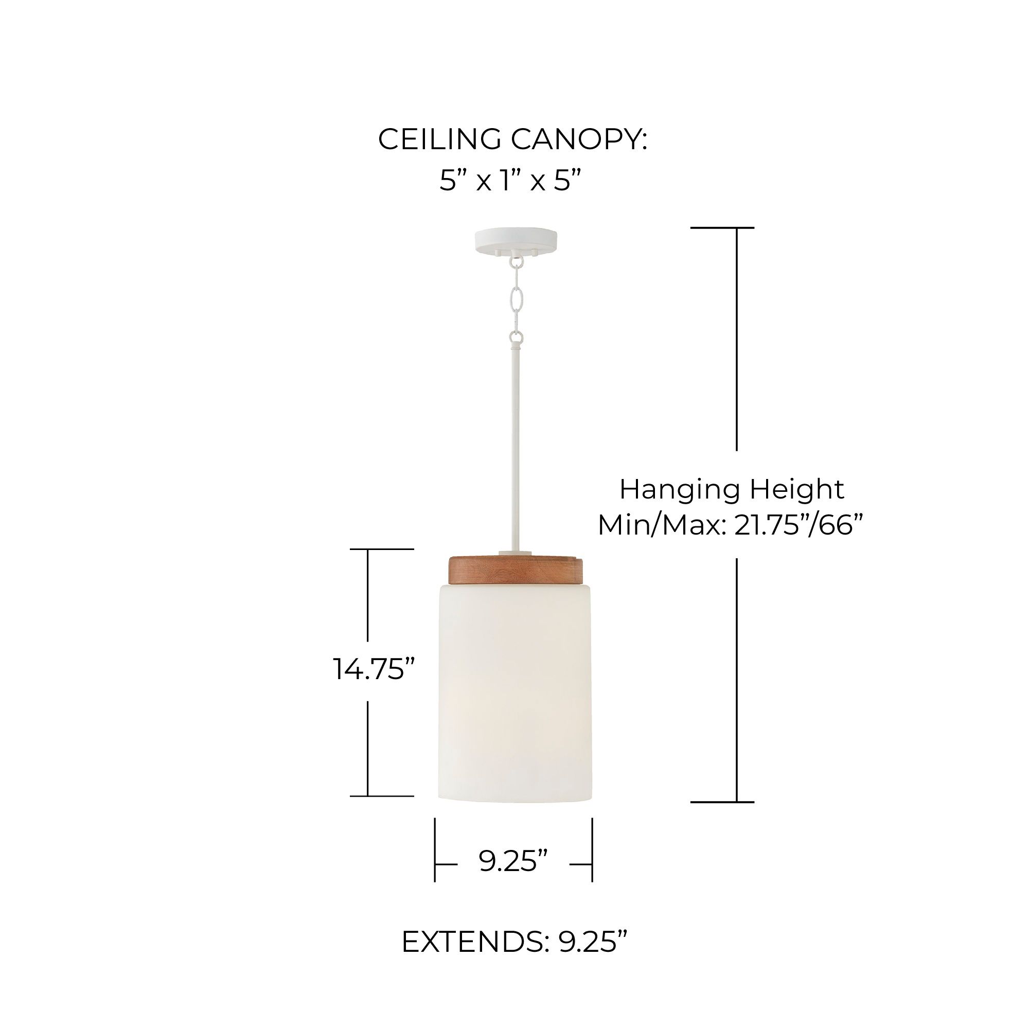 Image 4 Capital Liam 9" Wide Light Wood and White Mini Pendant more views