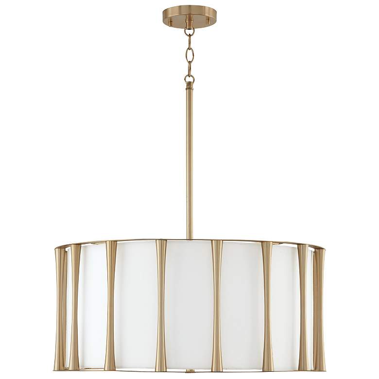 Image 2 Capital Lighitng Bodie 24 1/2" Wide Matte Brass Metal Drum Pendant