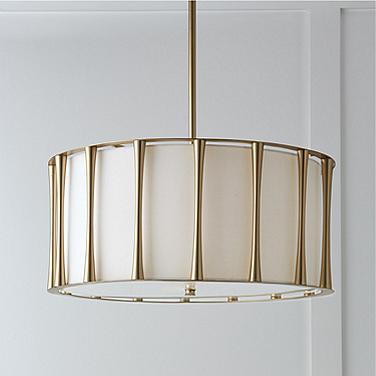 Capital Lighitng Bodie 24 1/2" Wide Matte Brass Metal Drum Pendant