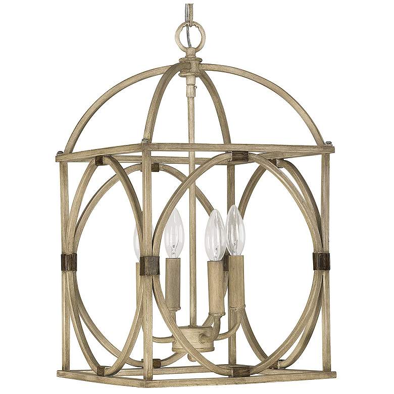 Image 1 Capital Lighting- 12" 4-Light Lantern Foyer- French Oak