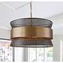 Thumbnail1 of Capital Lighting 19 3/4" Patina Brass and Black 4-Light Modern Pendant