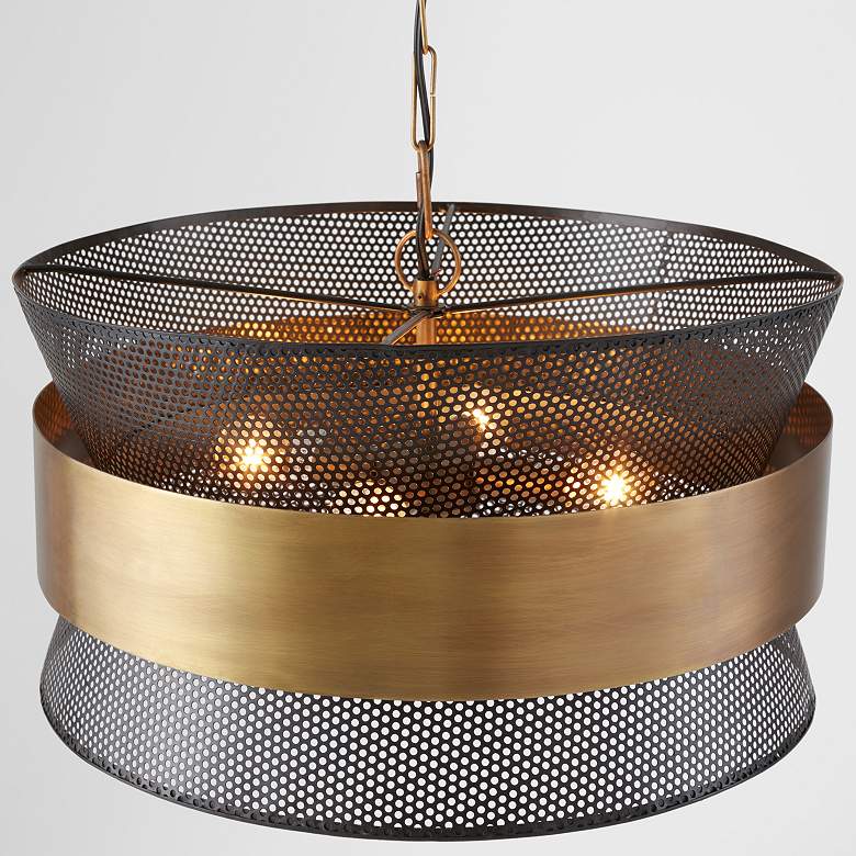Image 4 Capital Lighting 19 3/4" Patina Brass and Black 4-Light Modern Pendant more views