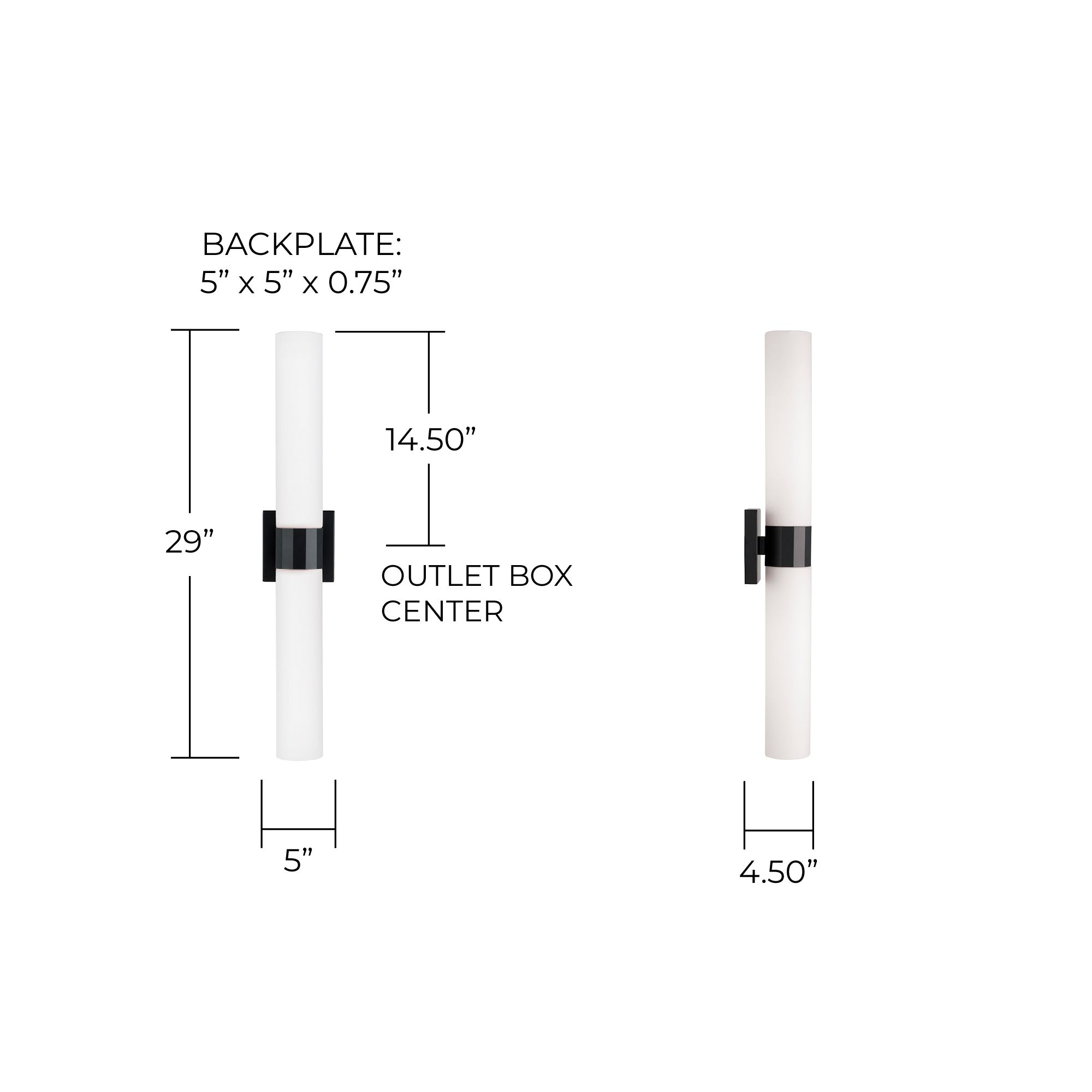 Image 7 Capital Lighting 29" Wide Matte Black Opal White Glass 2-Light Sconce more views