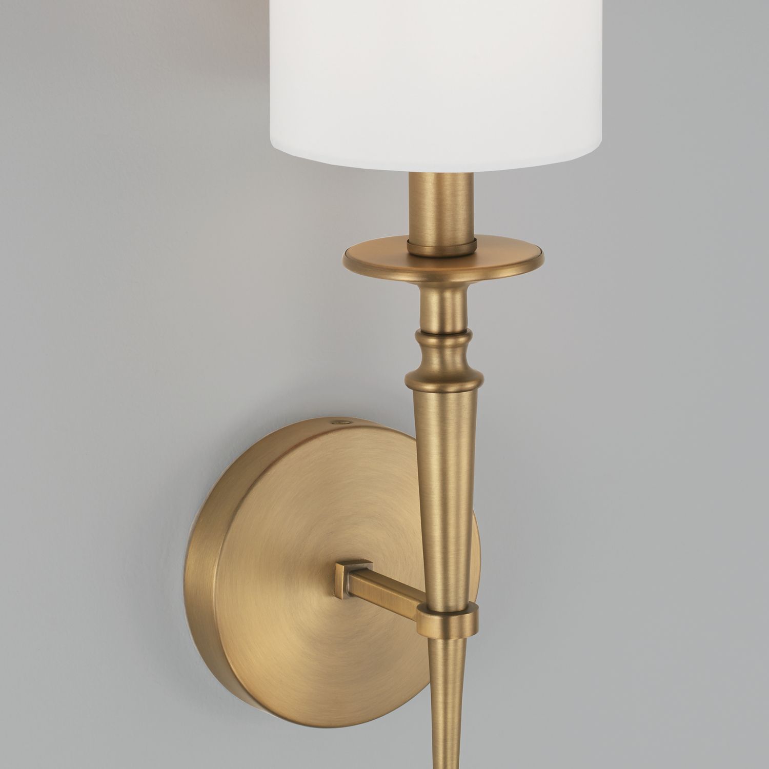 Image 3 Capital Lighting Abbie 1 Light Sconce 5" Aged Brass more views